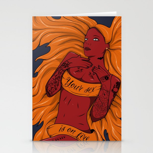 Sex on Fire Stationery Cards