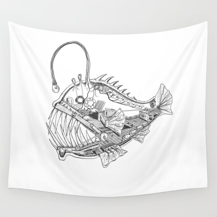 Angler Works Wall Tapestry
