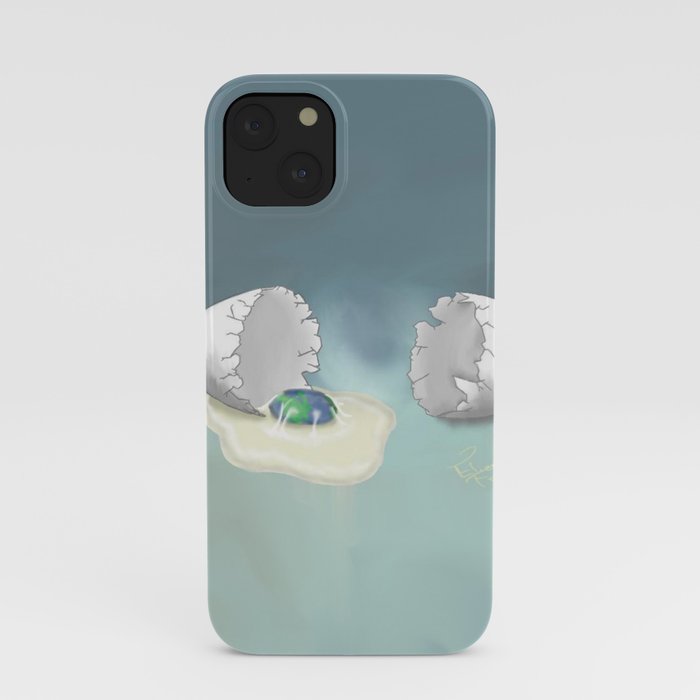 The worlds a yolk iPhone Case