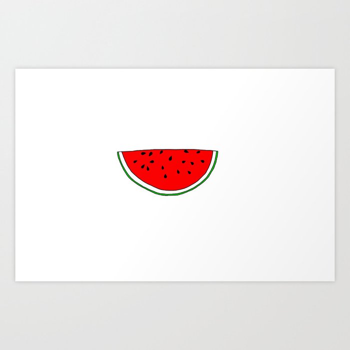 Watermelon vs Sandia Art Print