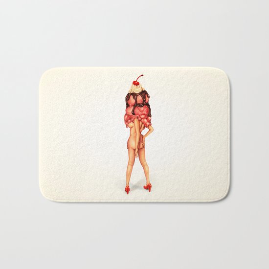 Ice Cream Girl 3 Bath Mat