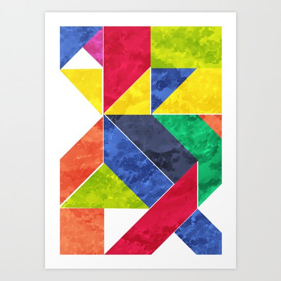 GeoAfricanHeat Art Print