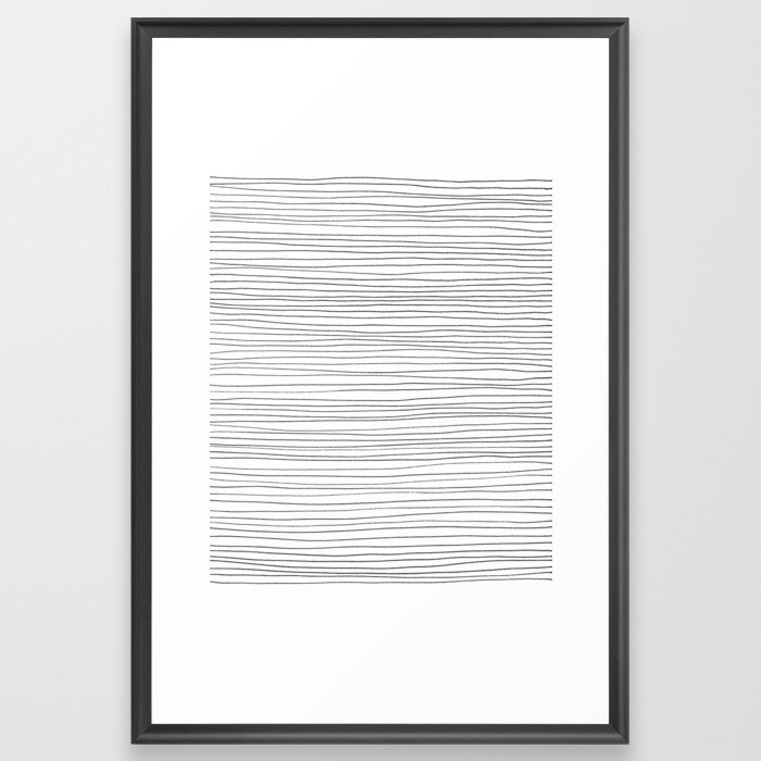 More Lines Framed Art Print