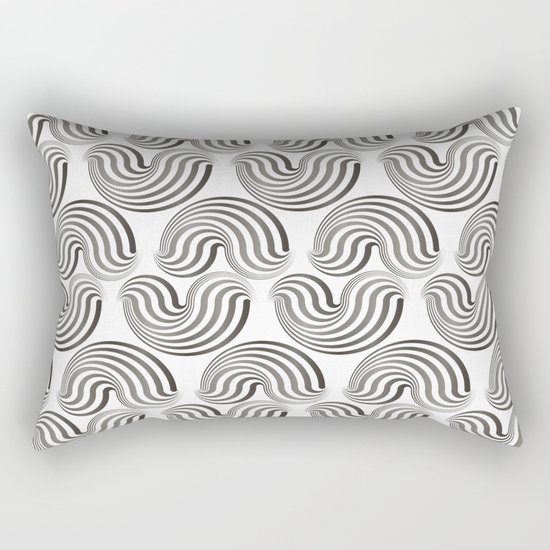 Black and white pattern - Optical game12 Rectangular Pillow