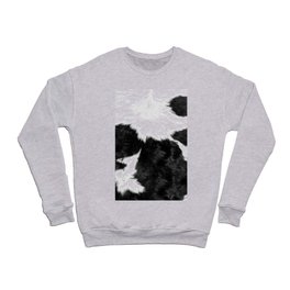 Farmhouse Cowhide in Black and White Crewneck Sweatshirt