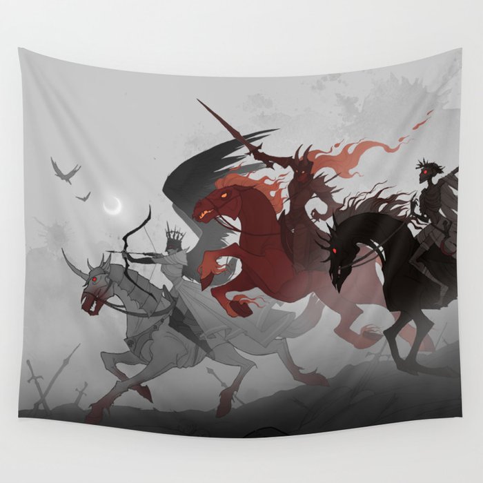 Four Horsemen of the Apocalypse Wall Tapestry