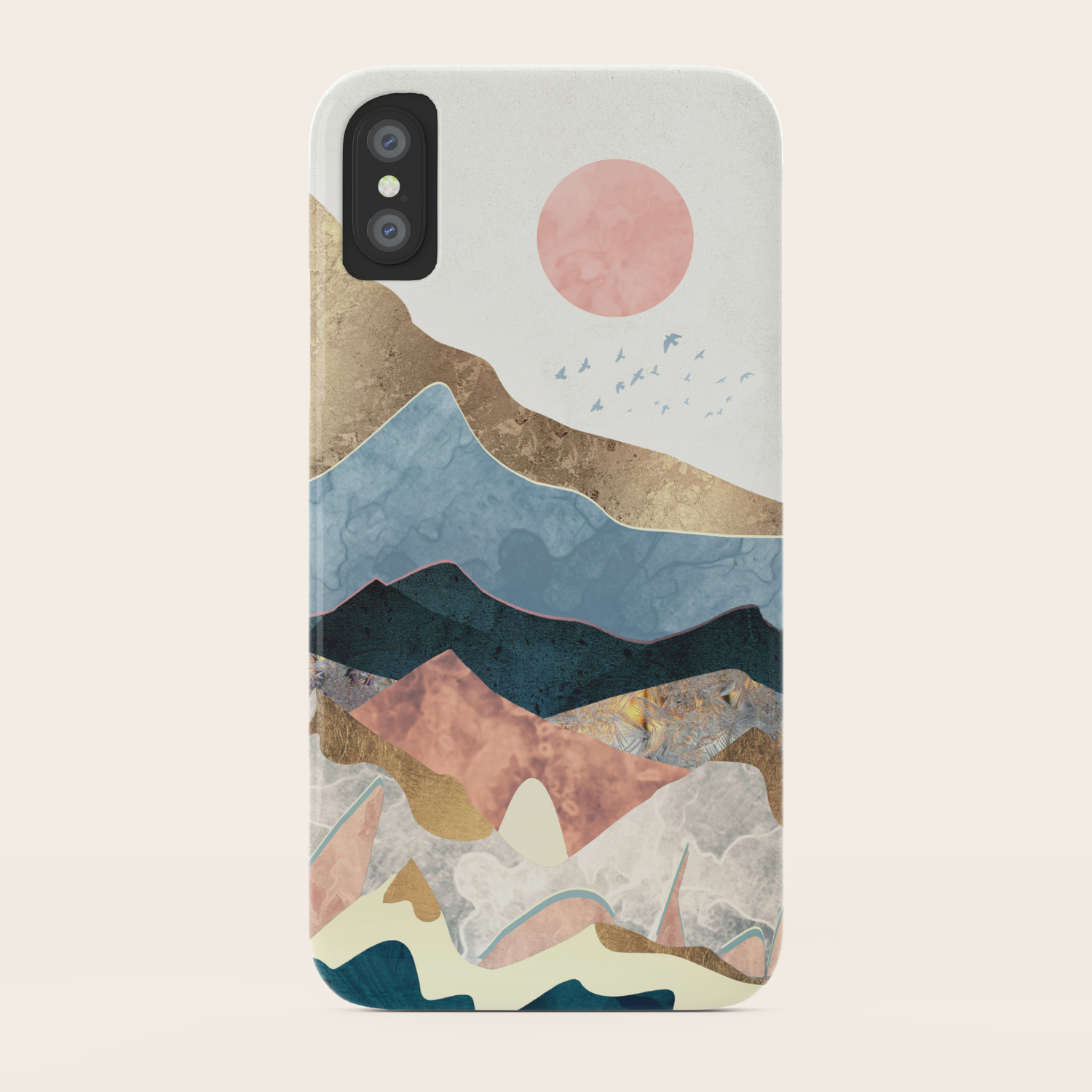 Golden Peaks Iphone Case By Spacefrogdesigns Society6