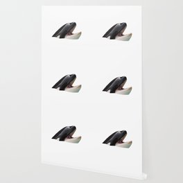 Orca Head Poking Out Of Water Wallpaper