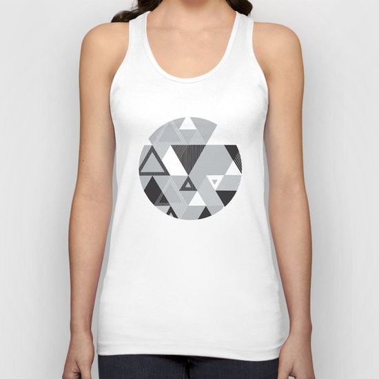 Silver Transparency Unisex Tank Top