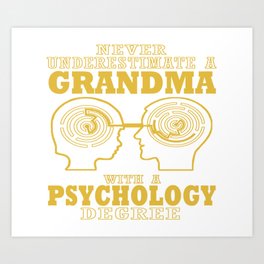 Psychology Grandma Art Print