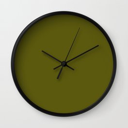 Monochrom 35 dark green Wall Clock
