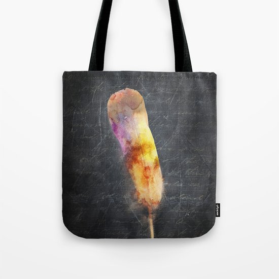 one water colour feather Tote Bag