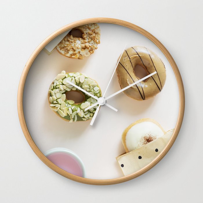 Diverse Donuts Bakery Shop Wall Clock By Newburydesigns Society6