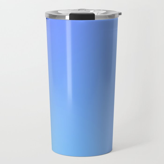 65 Blue Gradient 220506 Aura Ombre Valourine Digital Minimalist Art Travel Mug