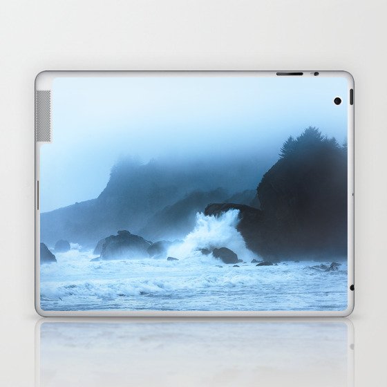 Blue Ocean Storm Pacific Coast Laptop & iPad Skin