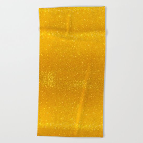 Golden lights Beach Towel