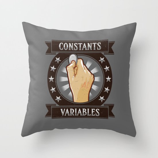 Constants & Variable Throw Pillow