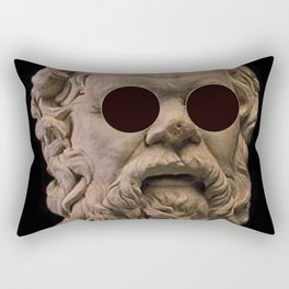 Classical Socrates With sunglasses Rectangular Pillow