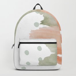 Watercolor Dots and Paint Stroke Phone Wallpaper Backpack