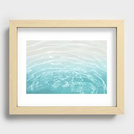 Soft Blue Gray Ocean Dream #1 #water #decor #art #society6 Recessed Framed Print