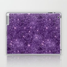 Purple Diamond Studded Glam Pattern Laptop Skin