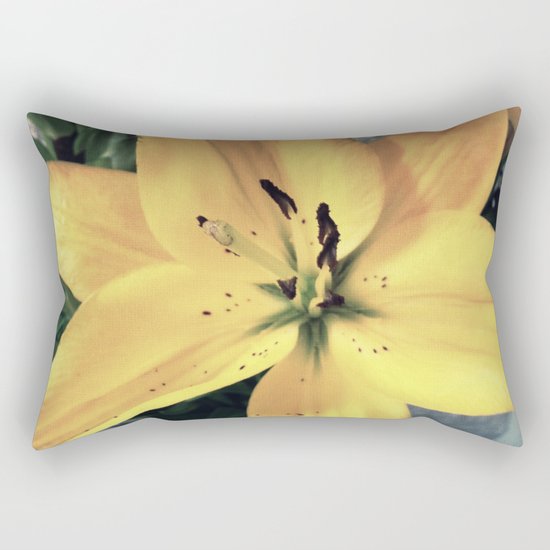 Yellow Lily #1 Rectangular Pillow