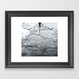 Rowing on a River of Clouds Framed Art Print