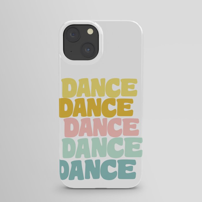 Dance in Candy Pastel Lettering iPhone Case