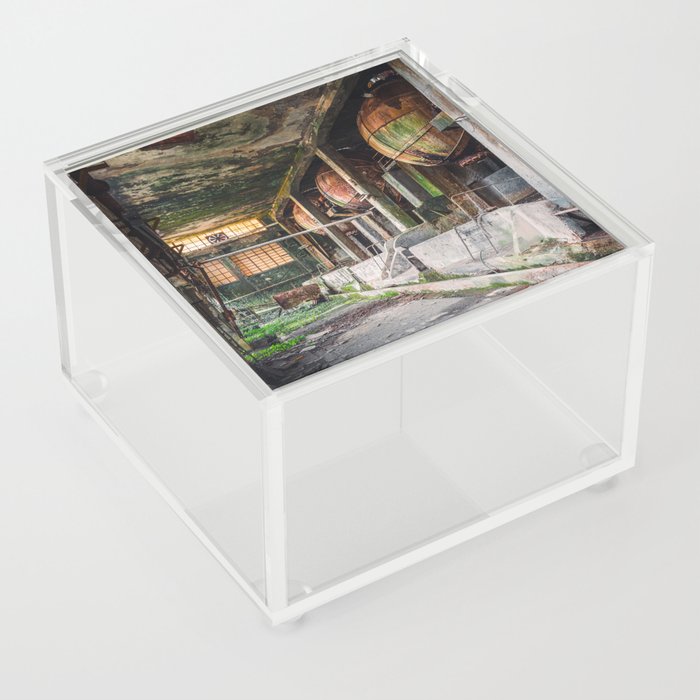 Abandoned Paper Mill in Decay Acrylic Box