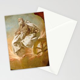 Elijah Taken Up in a Chariot of Fire by Giuseppe Angeli Stationery Card