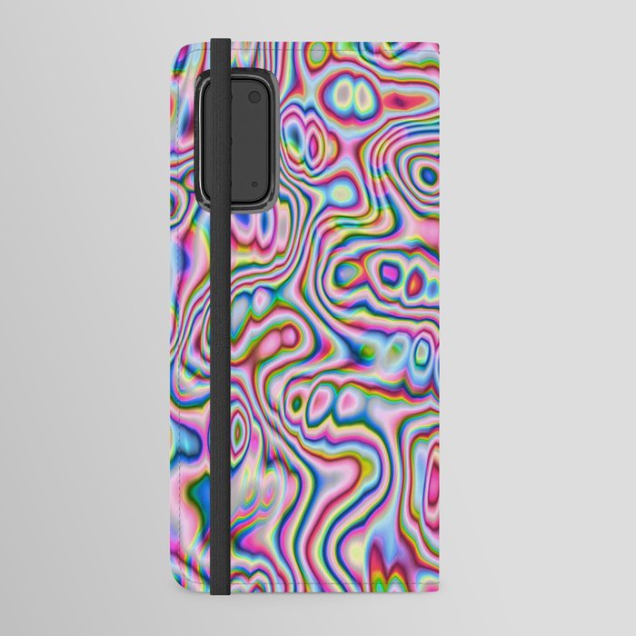 Psychedelic colorful Android Wallet Case