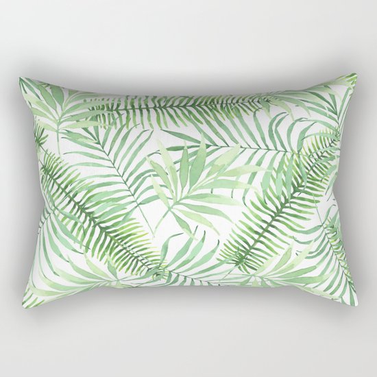 Tropical Branches Pattern 04 Rectangular Pillow