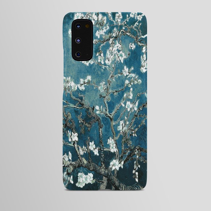 Van Gogh Almond Blossoms : Dark Teal Android Case