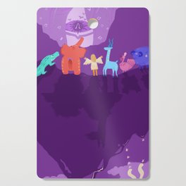 Purple sky Cutting Board