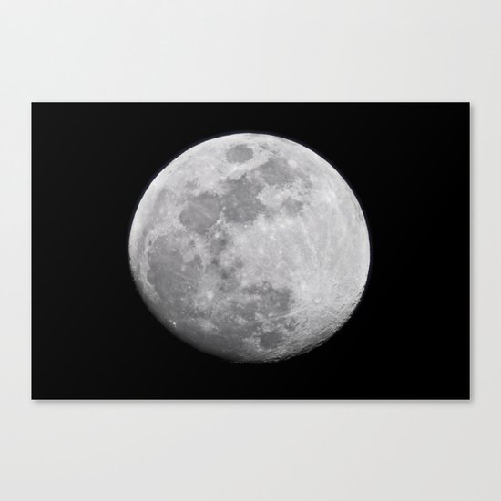 Moon #lunar Canvas Print