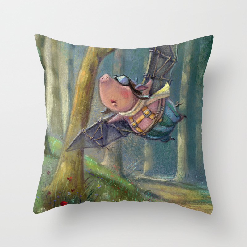 The Flying Pig Throw Pillow By Artscube Society6