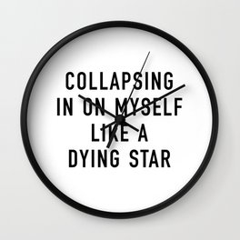 Dying Star Wall Clock