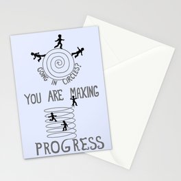A Circular Progress Journey Stationery Card
