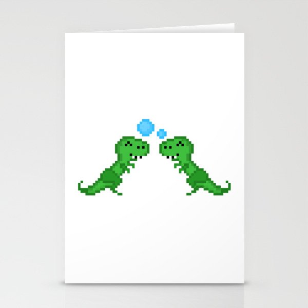 Dino Bubbles Stationery Cards