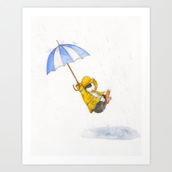Puddle Jumping Art Print