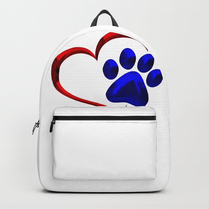 Paw Print on My Heart Backpack