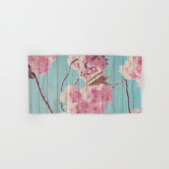 Sweet Flowers on Wood 06 Hand & Bath Towel