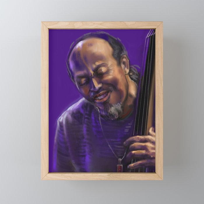 Playing the Deep Notes Framed Mini Art Print