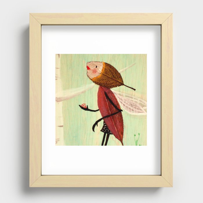 EEFJE | illustration by Angelique Desiree Recessed Framed Print