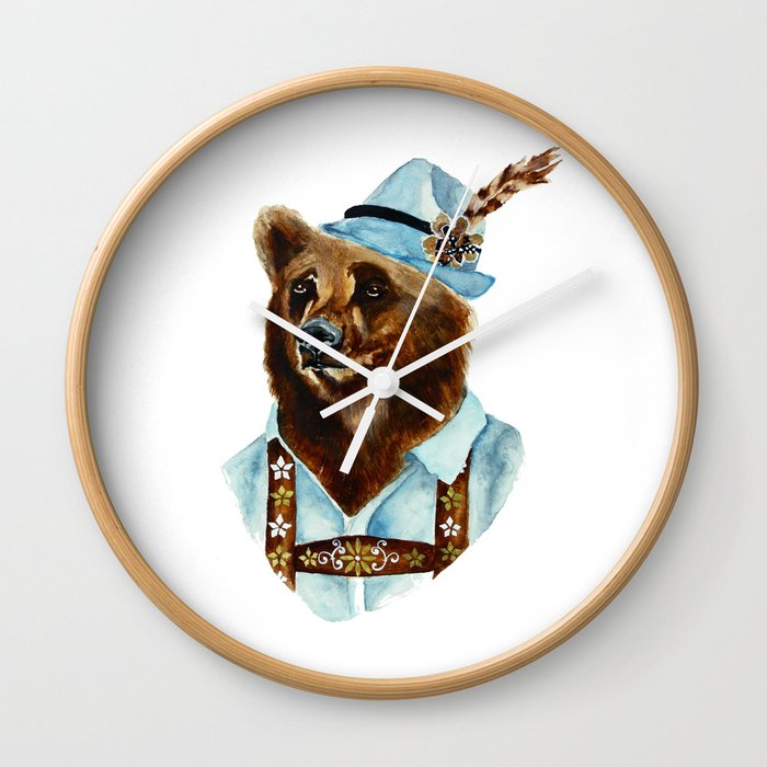Bear-Varian  Wall Clock