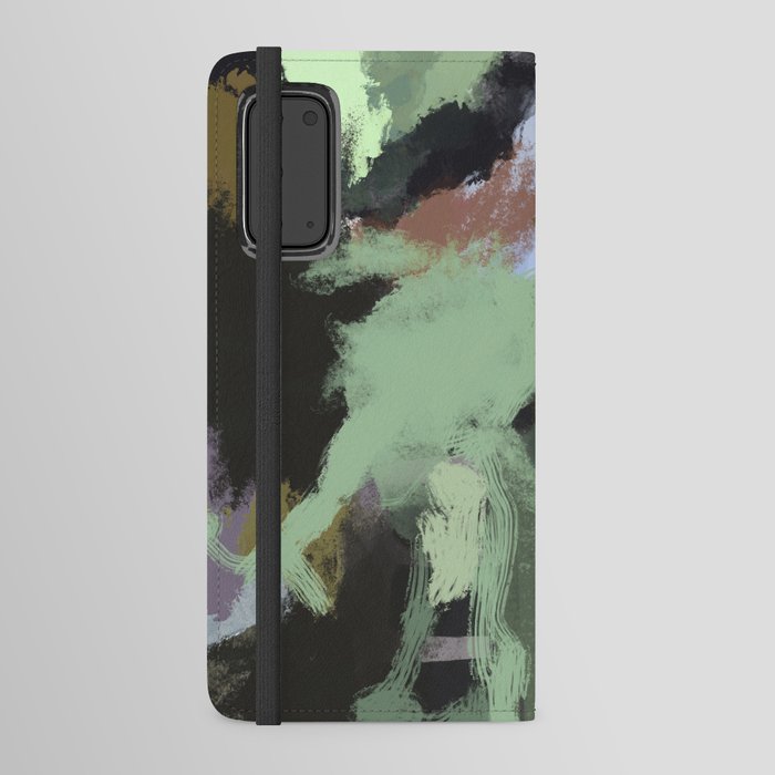 Muted Abstract Modern Clouds Mint Android Wallet Case