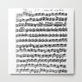 Bach Partita For Violin E Major Preludio Metal Print | Preludio, Violin, Musicianshirt, Sheetmusic, Graphicdesign, Musician, Bach, Viola, Classicalmusic, Emajor 