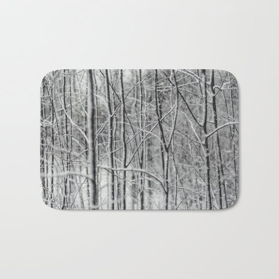 Winter gris Bath Mat