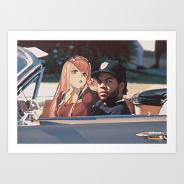 Drivin' with my Darling Art Print