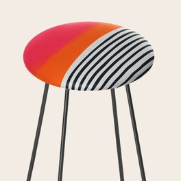 Sunset Ripples Counter Stool